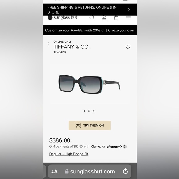 Beautiful pair of Tiffany & Company sunglasses new without tags - Picture 8 of 8